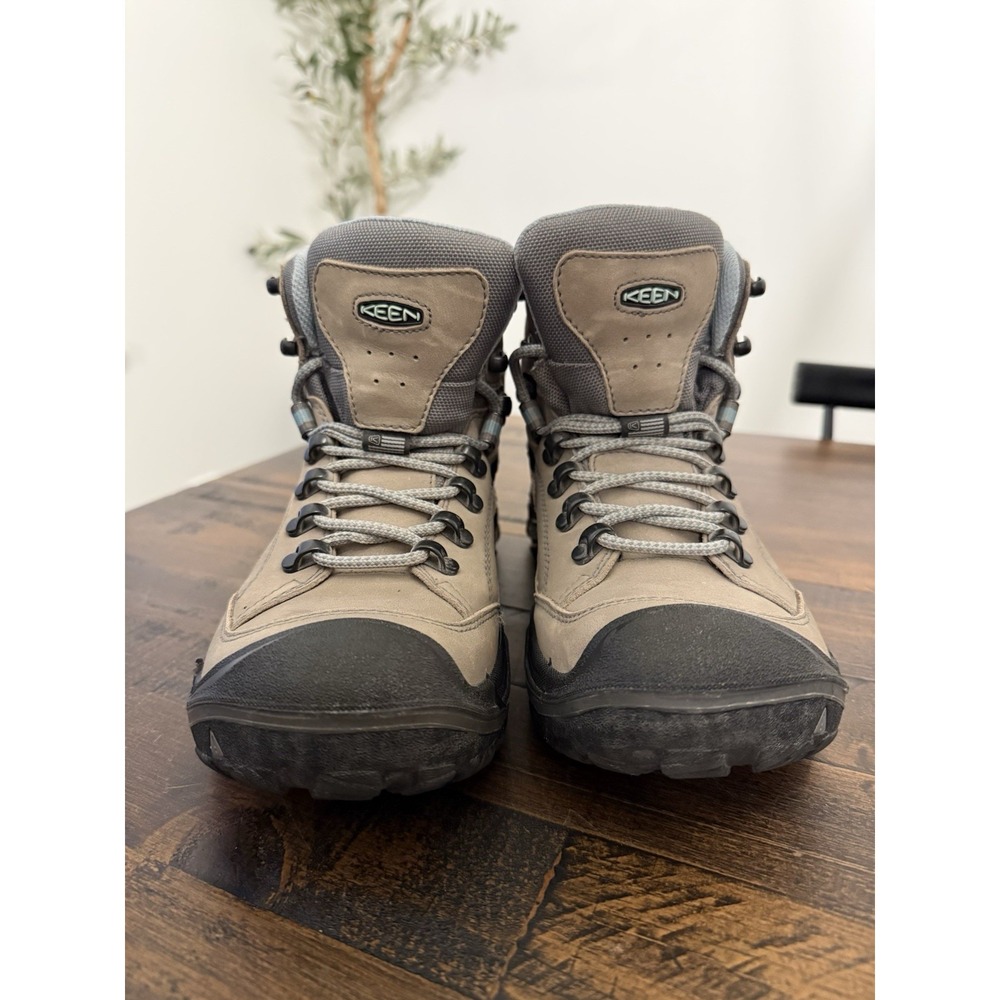 🔥 KEEN Women's Size 8.5 Durand II Mid Waterproof Hiking Shoe Boot Steel Gray - Picture 2 of 9